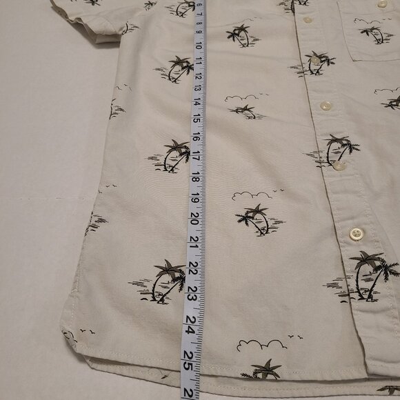 American Eagle Palm Tree Print Button-Up Shirt - Men's Small - Picture 8 of 13